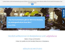 Tablet Screenshot of bodybalance.de